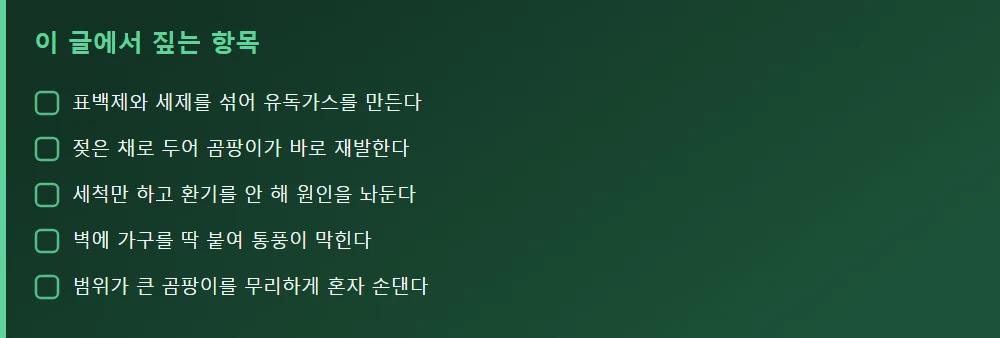 이 글에서 짚는 항목 — 본문 요점을 모아 정리
