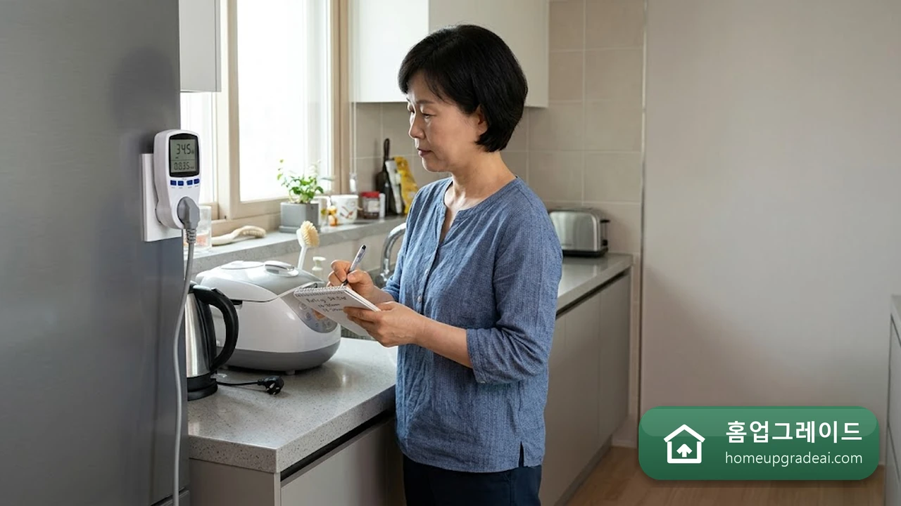가전별 전기 사용량 이해하고 요금 줄이는 우선순위 — AI 참고 이미지