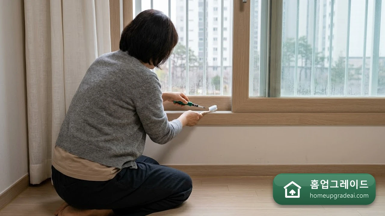 창문 결로수 받이와 곰팡이 예방 실전 정비 — AI 참고 이미지